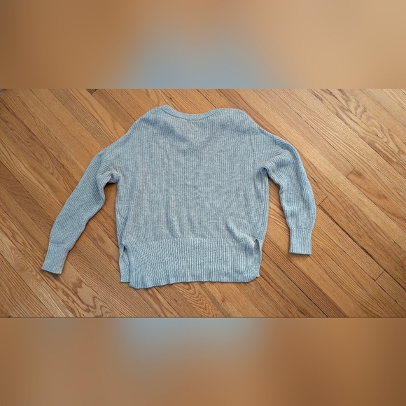 Garage Women's Soft Blue Crew Neck Sweater - Picture 4 of 4